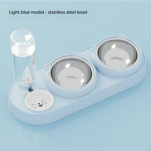 Durable Automatic Pet <span class=keywords><strong>Bowls</strong></span> 3 em 1 Moda <span class=keywords><strong>Dog</strong></span> Double Bowl Portátil Raised Pet Bowl Set para Pet Food e Alimentador de Água - Product Image 5