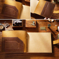 Cahier de notes A5 personnalisé en cuir pleine fleur style vintage agenda avec couverture de livre de compte pour la prise de notes Jotter