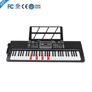 BDMUSIC音乐钢琴61键键盘乐器合成器teclados中国制造带照明的电子琴上市