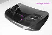 MRD für Dodge Durango 2018-2022 Carbon-Motorhaube Carbon-Motorabdeckung Haubenabdeckung V1 V2