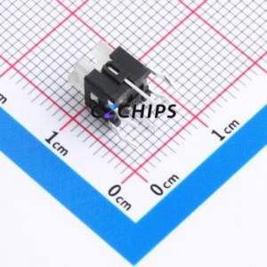 TSL06121-072B330BF-1C02 Tactile Switch Through hole-6P,6x6mm Switch Single Pole Single Throw Rectangle Button 1.8N 6mm - Product Image 2