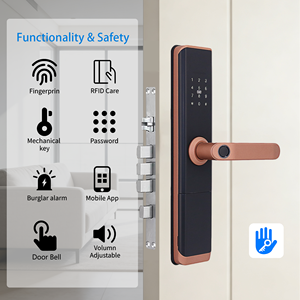 <span class=keywords><strong>2026</strong></span>年新登場 アルミ合金製スマートドアロック TT <span class=keywords><strong>Lock</strong></span>モバイルアプリ対応 ホームセキュリティ カード＆キー解錠 - Product Image 3