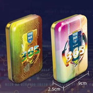 Nouvelle collection de cartes à collectionner de football mondial 2025 en mini-boîte métallique, vente en gros de cartes étoiles et de boosters - Product Image 2