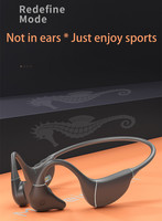 Casque Sport à Conduction Osseuse SOYA JL avec Chipset V5.4, Écouteurs Étanche IPX-8 à Crochet d'Oreille pour LED et Batterie, ENC AAC/SBC Magnétique