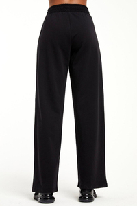 <span class=keywords><strong>Pantalon</strong></span> de jogging en coton évasé pour <span class=keywords><strong>femme</strong></span>, Logo personnalisé avec poches, <span class=keywords><strong>pantalon</strong></span> de bureau en molleton épais empilé, coupe ample - Product Image 4