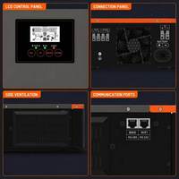 Convertisseur PowMr 1600W 3000W 2.5KW 3.5KW 12V/24V DC vers 220/230V AC à onde sinusoïdale pure pour système solaire hors réseau
