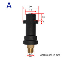Accessoire pour nettoyeur haute pression personnalisé Adaptateur de lance en mousse métallique Raccord de rallonge de pistolet à savon
