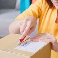 Cutter rétractable pratique pour cartons avec lame de rasoir à bord unique