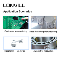 LONVILL Lector de código de barras DPM de alta precisión USB RS232 Escáner de código de mano industrial