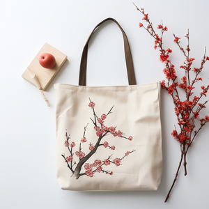 Bolsa de almacenamiento de mano, tamaño de ropa, compra pequeño, de marca orgánica, blanca, personalizada - Product Image 3