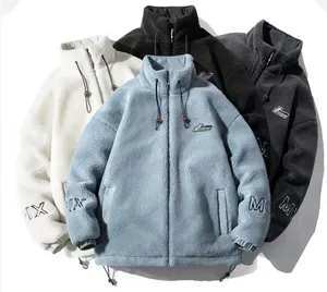 Chaqueta personalizada para hombre, cazadora Polar de lana lista para enviar, Invierno 2022