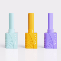 Flacon de vernis à ongles de luxe de 12 ml de forme unique, emballage en verre personnalisé vide pour colle à ongles