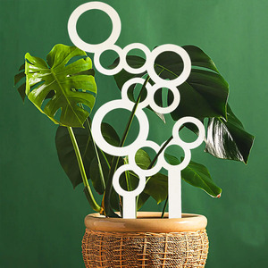 In stock European style indoor balcony wooden honeycomb mesh <b>plant</b> climbing <b>frame</b> with openwork design, potted <b>plant</b> support - Product Image 1