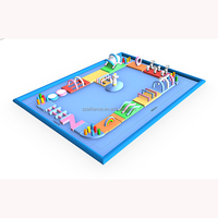 Jeu d'obstacle d'eau de piscine gonflable de parc aquatique flottant gonflable pour le sport aquatique d'été d'enfants