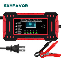 Cargador de Batería para Moto y Coche, Precio de Fábrica, 12V 6A, Reparación Automática por Pulsos, Cargador de Batería de Plomo-Ácido GEL, AGM, EFB, Cargador Lento de 12V