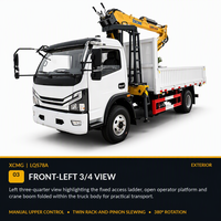 Grue forestière pliante XCMC LQS78A, portée maximale 7,8 m, capacité de levage 700 kg, grappin à bois, nouvelle origine Hubei, optionnelle