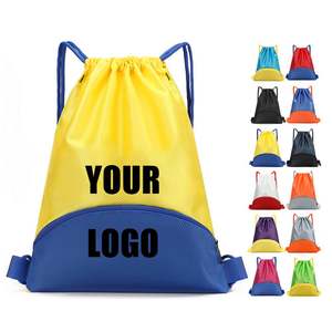 Custom Logo Student Sports Simple <b>Backpack</b> Waterproof Marathon Event Basketball Football Pouch Gift Drawstring Bag <b>Backpack</b> - Product Image 1