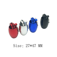 Porte-clés ovale en aluminium tendance pour flacon de médicaments, étanche, avec anneaux de jonction pour rangement de bouchons d'oreille, couleurs personnalisables