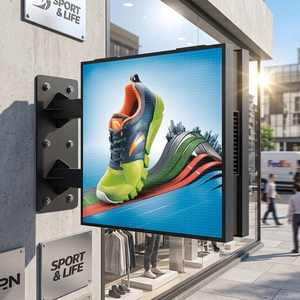 Display LED Pubblicitario OEM a Doppia Faccia P2.5 ad Alta Luminosità 4500nits, Impermeabile IP65 per Esterni e Vetrine - Product Image 1