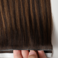 Extensions capillaires invisibles Genius Tape en cheveux naturels, longues mèches à bandes, 100 % cheveux brésiliens alignés dans le sens des cuticules, vente en gros