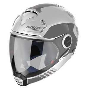 Casco Moto Nolan N30 4 Vp Bianco Grigio XS con Mentoniera Staccabile - Product Image 1