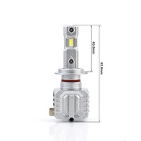 LANSEKO Ampoule Halogène Plug and Play M5P 8000LM H4 H11 9005 9006 9012 H1 H3 pour Voiture Auto Led Phare H7