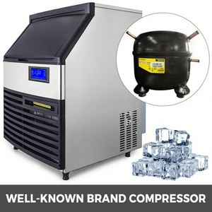 เครื่องทำน้ำแข็งเชิงพาณิชย์ vevor เครื่องทำน้ำแข็งสแตนเลส335W เครื่องทำน้ำแข็ง132ปอนด์ - Product Image 6