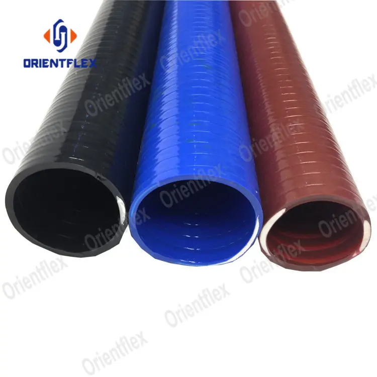 1 "2" 3 "4" 6 "8" 10 "12 Inch High Pressure Fleksibel Pvc Helix Hisap Air Pipa Selang