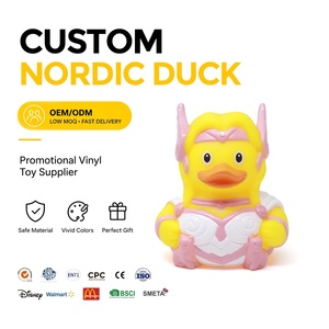 Crea Tu Propio Diseño, Nuevo Estilo, Pato de Goma de Plástico Rosa Personalizado, Juguete Nórdico Novedoso - Product Image 1