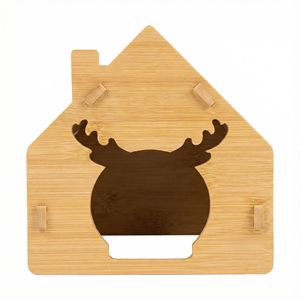Casa de bambú natural para hámsteres y roedores, ecológica y ecológica, refugio para mascotas pequeñas. - Product Image 1