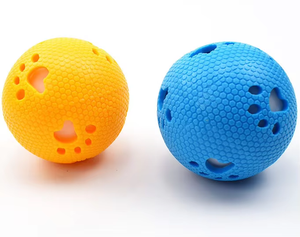 Özel güvenli ve toksik olmayan toptan doğal kauçuk Molar interaktif köpek yüz lastik top köpek çiğneme oyuncakları - Product Image 6