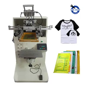 New Arrival Automatic Single Colors T-shirt Clothing Handbag Silk Screen Printing Machine