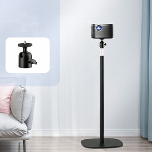 Support de projecteur de sol universel à hauteur stable et réglable de 23 à 49 pouces avec trépied inclinable à tête sphérique pivotante à 360 degrés - Product Image 5