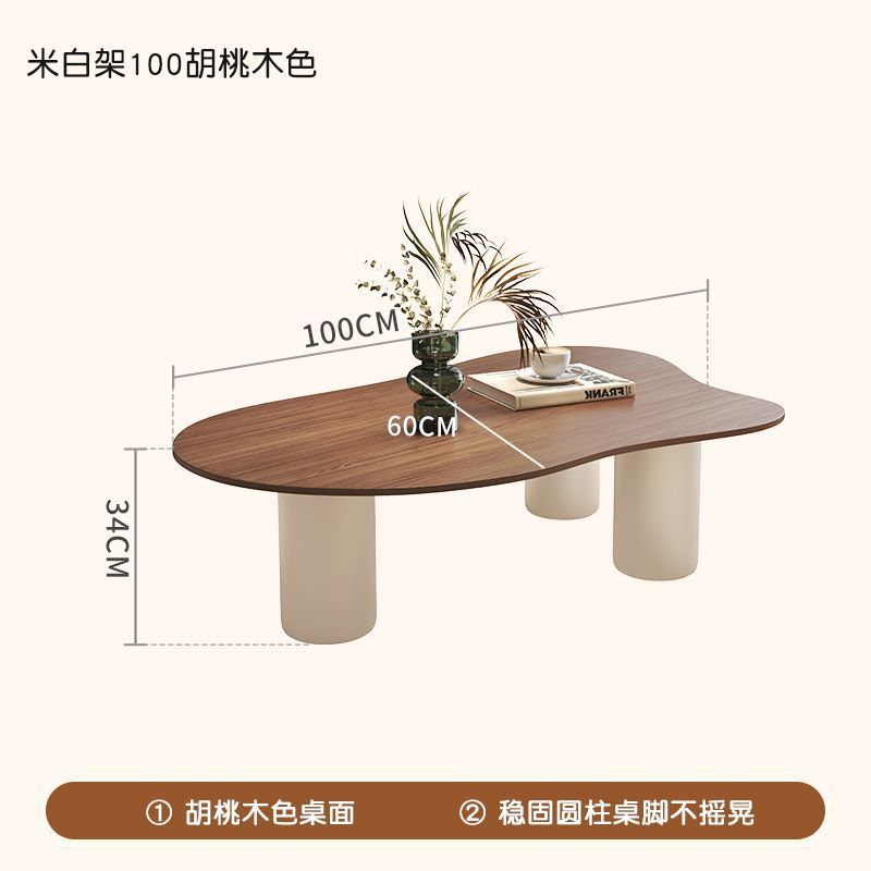 White 100cm walnut color countertop