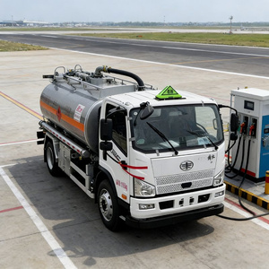 Camion de ravitaillement aéroportuaire pour carburant civil, entièrement certifié, conforme strictement aux normes de sécurité internationales, capacité stable de 10-30 m³, FAW - Product Image 3
