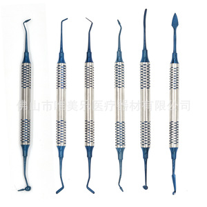 Kit de restauración de resina Vimel, instrumentos de relleno dental, azul y dorado, herramientas profesionales de cuidado bucal para dentistas - Product Image 2
