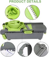 Fruit- en groentegereedschap Smile Mom duurzaam plastic groentesnijder gepersonaliseerde milieuvriendelijke snijder/slicer roestvrij staal
