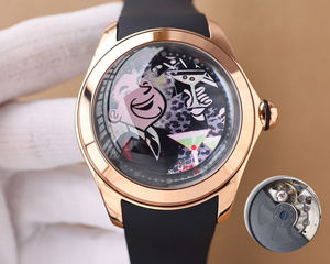 Reloj mecánico automático de lujo para hombre con esfera grande, movimiento personalizado totalmente resistente al agua, correa de cuero de 20mm - Product Image 3