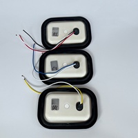Feu stop, feu arrière, clignotant rectangulaire à LED, 12 LED, 12V, 10V-30V, 1,8W, camion, remorque, tracteur, ADR, E-MARK, étanche, feu de gabarit latéral