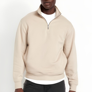 Sudadera con Cierre de Cremallera Personalizada con Logotipo, 350GSM, Felpa Francesa, para Marcas de Lujo Estadounidenses, Suministro de Fábrica - Product Image 1