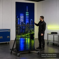 Layar Video LED Lipat P2.6 Portabel dengan Kecerahan 1200 cd dan Garansi 2 Tahun untuk Acara Pameran Dalam Ruangan