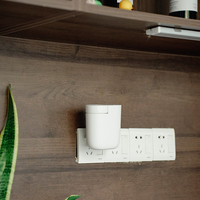 Diffuseur d'arômes électronique sans eau pour toilettes, en plastique, avec pompe à air, garantie 1 an