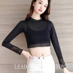 Camiseta modal ajustada de color liso para mujer, talla grande, con protección UV, personalizable, modelo 2026, en venta - Product Image 6