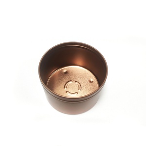 Rose Gold Round Metal Tin Candle Containers 8oz 12oz Candle Jars <b>Empty</b> Candle Tin Can Small Tin <b>Box</b> - Product Image 4