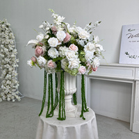 Arrangement floral de table de mariage et d'événements de luxe, réutilisable, centre de table floral pour mariage