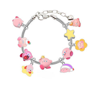 Pulseras Clásicas de <span class=keywords><strong>Kirby</strong></span> para Mujer, Pulsera con Cuentas y Dijes, Accesorios para Hacer Joyería DIY - Product Image 1