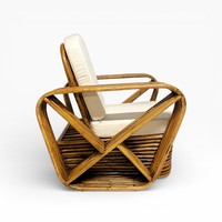 Fauteuil lounge en rotin tressé à la main, éco-responsable, rotin naturel, pour la maison, le bureau, la chambre, le salon, l'extérieur, l'intérieur, meubles