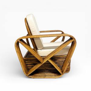 Fauteuil lounge en rotin tressé à la main, fauteuil de loisirs en rotin naturel fait main, mobilier d'extérieur et d'intérieur, fauteuil moderne pour salon et patio - Product Image 2