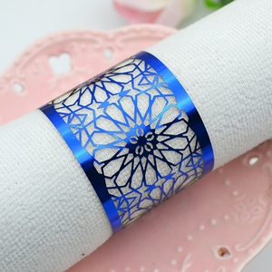 Nhẫn Khăn Ăn Tùy Chỉnh Cắt Laser Để Bàn Tiệc Cưới Màu Vàng Sang Trọng Chữ Lồng - Product Image 4