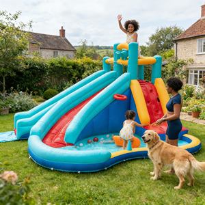 Château gonflable commercial durable et coloré pour une esthétique visuelle emblématique dans les sites de divertissement - Product Image 2